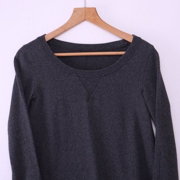 LULULEMON Asymmetric Hem Gray Sweatshirt - Picture 2 of 5